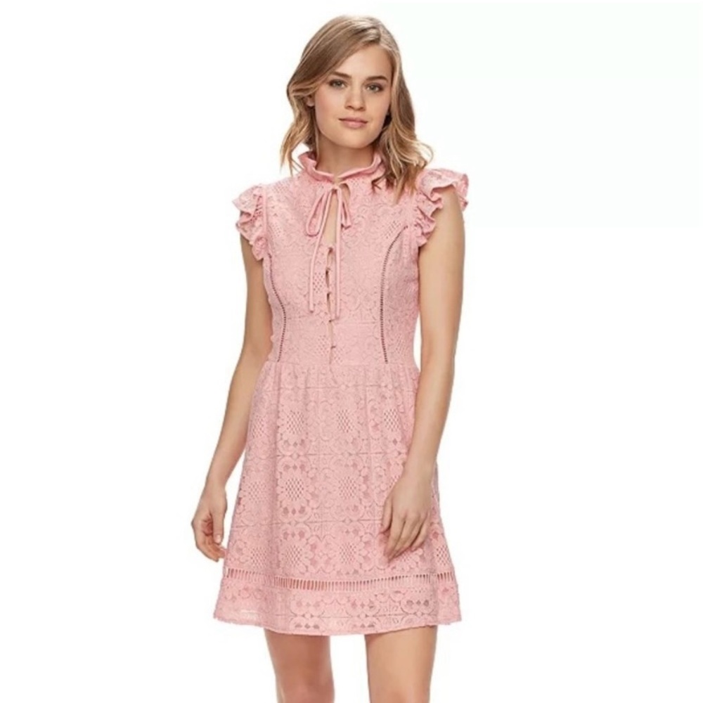 Disney. Beauty and the Beast dress. Size small. Pink lace dress.